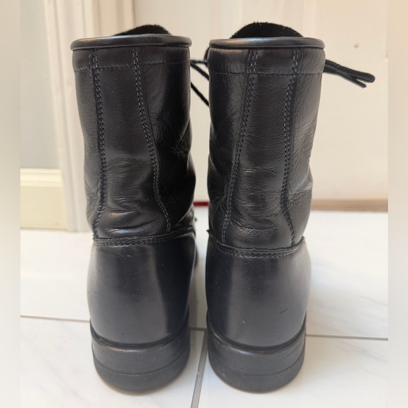 Vintage Black Justin Kiltie Lace up Boots Size 7B - Picture 3 of 8